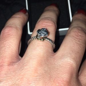 PANDORA rose forget me not ring